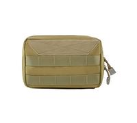 1 trousse de toilette tactique pour homme, beige, organisateur de voyage avec grande capacité pour le camping militaire, l'extérieur, la salle de bain, le rasage, compartiments, polyester robuste