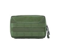 1 trousse de toilette tactique pour homme Olive Drab Organiseur de voyage avec grande capacité pour le camping militaire en plein air Salle de bain Sac de rasage Compartiments robuste Polyester