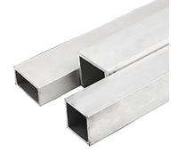1 tube carré en aluminium sans couture, utilisé pour la décoration de bâtiment. 100 mm x 100 mm x 5 mm x 100 mm