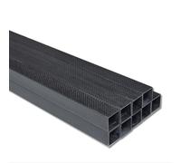 1 Tube Carré En Fibre De Carbone Mat À Armure Toile 3K, Haute Résistance, Longueur 500 Mm, 12 × 12 × 10 Mm.