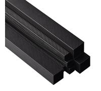1 tube carré rectangulaire en fibre de carbone, surface mate unie, longueur 800 mm, diamètre extérieur 8, 10, 12, 15, 20, 25, 30, 35, 36, 40, 3K Pour Avions Télécommandés, Drones(30x30x27mm)