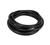 1 tube en caoutchouc latex souple et durable - Tube creux à tête circulaire for meubles et usage industriel(Black,1mx1.7mmx4.5mm)