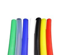 1 tube en silicone de 1/5 m, diamètre intérieur 1, 2, 3, 4, 5, 6, 7, 8 mm, flexible en caoutchouc, épaisseur 1 mm, qualité alimentaire, for boisson au lait, à la bière(Yellow,1 METER_ID 2MM X 4MM OD)