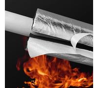 1 tube isolant en mousse for tuyaux, pré-fendu, autocollant, avec feuille d'aluminium, diamètre intérieur 0,9"/1,1"/1,34"/1,7"/1,9"/2,4"/3"/3,5"/4,33"/4,5"(4.5x1.2in)