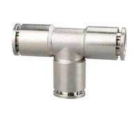 1 tube OD PU PE PV PM coude Y Tee cuivre nickelé à dégagement rapide Push To Connect raccords pneumatiques(PE,4mm OD Tube)