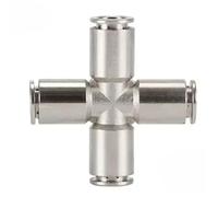 1 tube OD PU PE PV PM coude Y Tee cuivre nickelé à dégagement rapide Push To Connect raccords pneumatiques(PZA,12mm OD Tube)