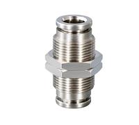 1 tube OD PU PE PV PM coude Y Tee cuivre nickelé à dégagement rapide Push To Connect raccords pneumatiques(PM,6mm OD Tube)