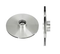 1 turbine de pompe à eau en aluminium moulé, turbine de pompe à eaux usées, accessoires de turbine de remplacement (130X45X12MM)