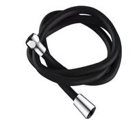 1 tuyau de douche flexible en silicone,5/2 m, rallonge d'eau for salle bain, accessoires plomberie(Black,150CM)