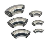 1 tuyau de soudure coudé à 90 degrés en acier inoxydable (45 mm)