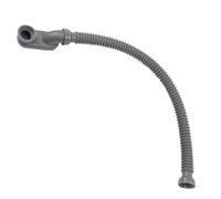 1 tuyau de vidange flexible plat à profil bas pour baignoire et douche, tuyau de plomberie en plastique PP extensible de 28 à 74 cm avec joint étanche double couche, gris de rechange