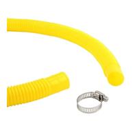 1 tuyau de vidange ondulé ID 16/20/32 mm longueur 1-10 m sortie drainage d'arrivée d'eau machine à laver double cylindre(Yellow,INNER DIAMETER 20MM_LENGTH 10M)