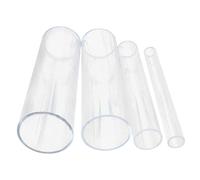 1 tuyau en acrylique transparent de 50 cm de long - Tube rond polyvalent for projets de bricolage, aquarium et jardinage(60mm)