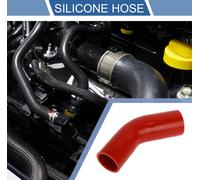 1 Tuyau En Silicone De 45Mm/1.77"-51Mm/2.01" Di 102Mm/4.02" Longueur 45 Degrés Rouge Tuyau De Liquide De refroidissements Universel Pour Voiture