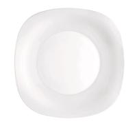 Assiette plate 27cm Parma blanc opal - Lot de 6 Blanc