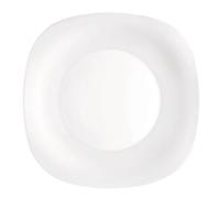 Assiette plate 27cm Parma blanc opal - Lot de 6 Blanc