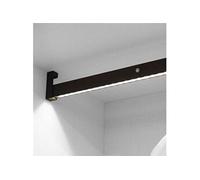 (1 Unite) Barre de penderie pour armoire avec lumière LED, réglable 558-708 mm, batterie amovible, détecteur de mouvement, Lumière Blanc naturel,