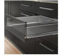 (1 unite) kit de tiroir de cuisine et salle de bain avec panneaux incluses, fermeture amortie, profondeur 500 mm, hauteur 178 mm, module 600 mm, G