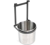 (1 Unite) Porte-couverts de cuisine, avec seau chromé, à accrocher, acier, gris anthracite. gris anthracite G