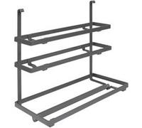 Emuca - Porte-rouleau de cuisine à suspendre - Acier finition titane - Gris anthracite