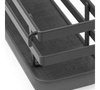 Emuca Kit plateau à épices Titane – 3 étagères, acier gris anthracite pour meuble ou suspendu