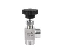 1 vanne à aiguille BSPT égale à filetage femelle/mâle de 0,3 cm, 1/4", 3/8", 1/2" (6,35 mm, NPT_femelle vers mâle)