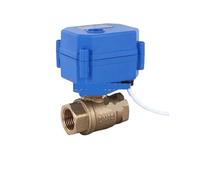 1 vanne à boisseau sphérique motorisée à deux voies DN15 1,27 cm en laiton 2,5 cm CC 5 V 12 V 24 V AC 220 V 1,27 cm CR01 CR02 CR03 CR04 CR05 (DC24 V CR01)