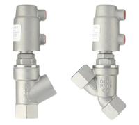 1 vanne à siège incliné pneumatique en Y DN10 DN15 en acier inoxydable 304(Type-B DN15 135C)