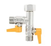 1 vanne de commutation 1/2 pouce, adaptateur en T, vanne de dérivation 3 voies, distributeur d'eau en cuivre, salle de bain, toilettes, cuisine, douche, accessoires
