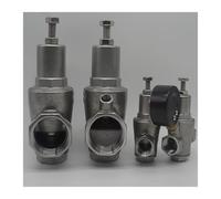 1 vanne de réduction de pression d'eau en acier inoxydable 304 avec manomètre DN15-DN50 Régulateur de pression d'eau/Vannes de réduction/Vannes de décharge(With Pressure Gauge,DN15)