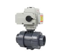 1 vanne électrique à signal d'entrée 4-20 mA/0-10 V 50 Nm AC220 V/DC24 V avec vanne à boisseau sphérique Upvc 10UPYQ for ensemble DN15-100 IP67(DN40,24V_INPUT SIGNAL POWER)