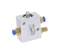 1 vanne mécanique pneumatique à bouton-poussoir femelle 1/4" 12 mm à 2 positions et 3 voies JM322(10MM)