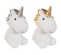 1 Veilleuse Licorne Led 12 X 7 X 13.5 Cm Enfant Lampe Decoration Chambre Bebe Multicolore