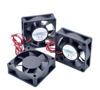 1 ventilateur ACP6020 6 cm 60 mm 60 x 60 x 20 mm DC 5 V 12 V 24 V 2 broches, ventilateur de refroidissement adapté au châssis, alimentation, chargeur, onduleur(12V SLEEVE_FIXED COLOR)