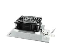 1 ventilateur chauffant DJR en alliage d'aluminium 220 V 50-200 W for la déshumidification et le séchage des armoires de distribution électrique(50W Thermostat)
