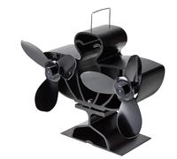 1. Ventilateur de poêle à double tête alimenté par la chaleur pour brûleur à granulés de bois Accessoires silencieux à économie d'énergie Ventilateur de poêle alimenté par la chaleur