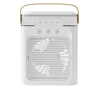 1 ventilateur de refroidissement à air rechargeable à 3 vitesses avec triple buse, humidificateur de bureau silencieux pour dortoir, chambre à coucher, petits espaces, ventilateur brumisateur