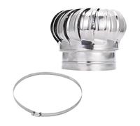 1 ventilateur de toit non alimenté en acier inoxydable pour grenier, atelier d'usine, ventilateur d'échappement de haute qualité (-304 acier-110 mm)