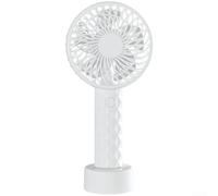 1 ventilateur portable rechargeable par USB, avec 3 vitesses, moteur silencieux, sans balais, finition diamant pour les voyages en plein air