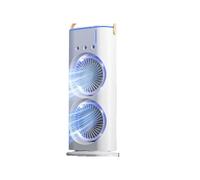 1 Ventilateur Portable USB à Double Tête, Refroidisseur D'Air Haute Puissance pour Bureau, Dortoir, Chambre et Maison