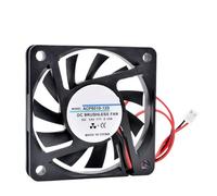 1 ventilateur ultra fin ACP6010 6 cm 60 mm 60 x 60 x 10 mm DC 5 V 12 V 24 V 2 broches for châssis, alimentation CPU, routeur(5V DOUBLE BALL_FIXED COLOR)
