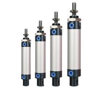 1 vérin pneumatique à air comprimé double, mini alésage 25/32 mm, course 40 mm, levier simple 75/100 mm, 200 mm(400mm Stroke,Bore 32mm)