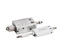 1 vérin pneumatique double effet CDUJ10/16/20/25/32 * 10/20/30/40/50/60-10/20/30-XC8 à course réglable, tige simple, alésage 32 mm(Stroke 40-30,CDUJ32 (Bore 32mm))