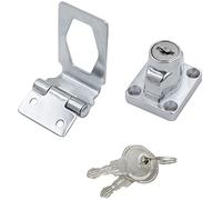 1 verrou à bascule robuste en acier inoxydable - Verrou de porte de grange à 90 degrés for une sécurité maximale(2.5in)