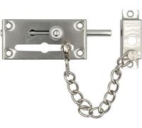 1 verrou coulissant robuste for portail - Compatible avec tous les cadenas métalliques for clôtures en bois, portes de grange et jardins(Silvery)