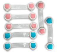 1 verrou de sécurité pour bébé et enfant - Motif panda bleu