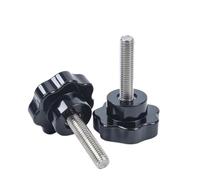 1 vis filetée en forme d'étoile en acier inoxydable 304. | M4 M5 M6 M8 M10 M12 poignée de serrage boulon bouton à main vis de serrage(M6x16mm (Head 25mm))