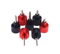 1 vis moletée en alliage d'aluminium M3 M4 M5 5 mm-60 mm, acier inoxydable, poignée, boulon étagé, noir/rouge, de serrage manuelle(Black M4,25mm)