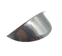 1 visière de phare de moto universelle en métal chromé, lampe avant de moto, couvercle étanche, lentille pour Honda Yamaha Kawasaki Harley
