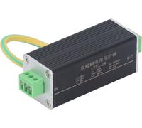 1 Way Surge Protector Arrester Protection Device RS485 Control Signal Circuit Power Protector 24V 10Mbps